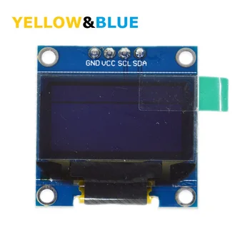 0,96-дюймовый желто-синий двухцветный OLED-ЖК-дисплей с модулем IIC Communicate 0,96 