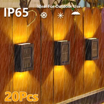 1-16 шт Солнечная лампа Наружные светодиодные фонари IP65 Водонепроницаемые для украшения сада, балкона, двора, уличных настенных светильников, садового освещения