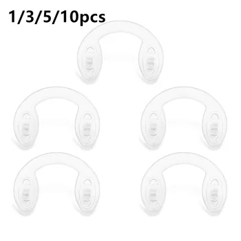1/3/5 шт. Силиконовые подушечки для носа для очков, мягкие прозрачные противоскользящие U-образные подушечки для носа для солнцезащитных очков, аксессуары