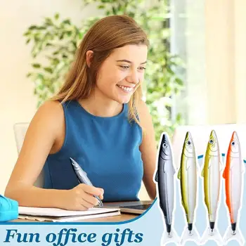 1 шт 0,5 мм Креативная забавная шариковая ручка серии Ocean в форме рыбки, Подарочная акция, Офисные Школьные Канцелярские принадлежности