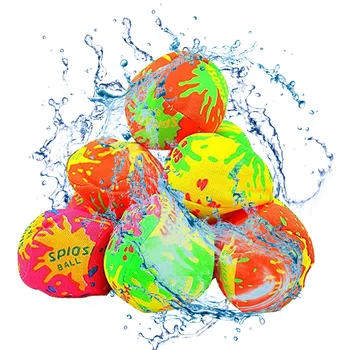 10 Шт. Водные шарики для бассейна отскакивают от воды, пляжные игрушки для бассейна для детей и взрослых, игрушечный пляжный мяч, водные шары, цветные шарики