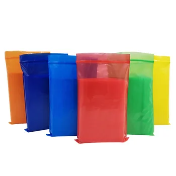 100 шт./пакет Самоуплотняющаяся сумка для закусок Пластиковая упаковка ювелирных изделий Сумка для хранения Красочная многофункциональная организация дома