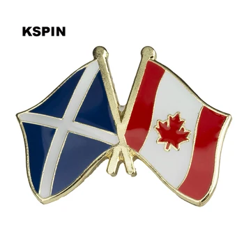 10шт много Шотландия Канада Значок флага Дружбы Булавка для флага 10шт много XY0049