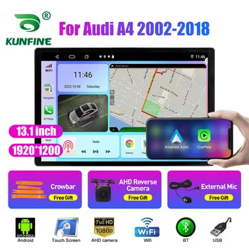 13,1-дюймовый автомобильный радиоприемник для Audi A4 2002-2018 Автомобильный DVD GPS навигация стерео Carplay 2 Din Центральный мультимедийный Android Auto