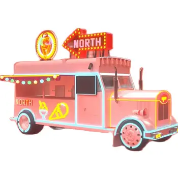 16-футовый электрический грузовик с едой, пицца, Тако, Хот-дог, Бургер, тележка для продажи кофе и мороженого, передвижной кейтеринговый стенд для демонстрации продуктов питания, трейлер