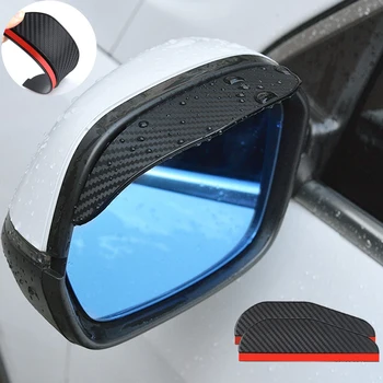 2 шт. Автомобильное зеркало заднего вида, дождевик для бровей, боковой козырек из углеродного волокна для Prius Zvw30 C3 Aircross Subaru Forester