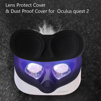 2 шт. Пылезащитный колпачок для объектива виртуальной реальности Защитный чехол от пыли для очков-гарнитуры Oculus Quest 2 VR