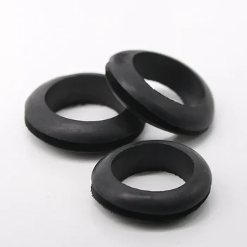 200ШТ Внутренний диаметр 14 мм черное двустороннее защитное кольцо из ПВХ, резиновое проволочное кольцо, катушка отключения от перегрузки по току, Двусторонняя катушка