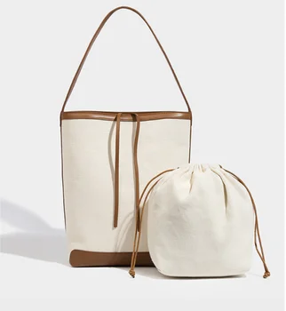 2022 Новая высококачественная холщовая сумка на одно плечо, дизайнерские женские предметы роскоши, кожаная сумочка для подмышек
