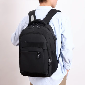 2023 Новейший мужской Водонепроницаемый нейлоновый рюкзак для ноутбука Большая емкость USB Многоцелевая сумка Высококачественные противоугонные сумки через плечо