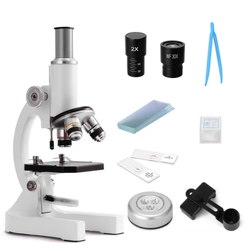 2400X Монокулярный оптический микроскоп Для детей начальной школы, Научный Биологический микроскоп, Цифровой монокулярный микроскоп, Подарки