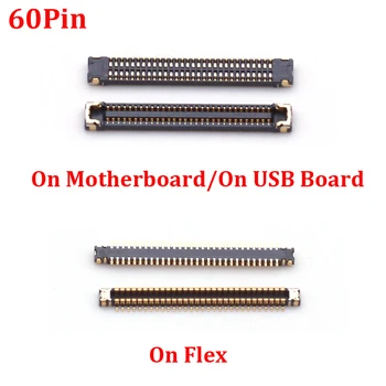 2шт 60pin USB Зарядная Док-станция Основной Гибкий Разъем FPC Для Xiaomi Mi 9T Mi9T F2 Pro F2Pro Разъем Зарядного Устройства На Материнской Плате