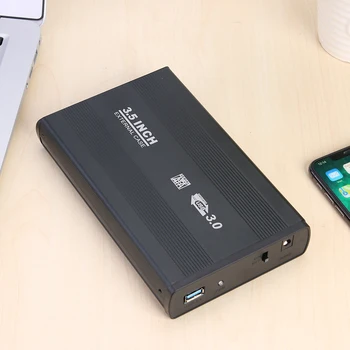 3,5-дюймовый Корпус жесткого диска HDD с адаптером SATA к USB2.0 Внешний корпус жесткого диска