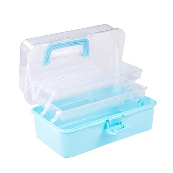 3-Слойный Пластиковый Ящик для Хранения Первой Помощи Многофункциональный Ящик Для Хранения для Дома G6KA