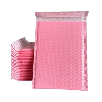 30шт пузырьковых почтовых отправителей Розовые Полиэтиленовые пузырьковые почтовые конверты с самозаклеивающейся подкладкой Подарочные пакеты Черные упаковочные пакеты-конверты для книг