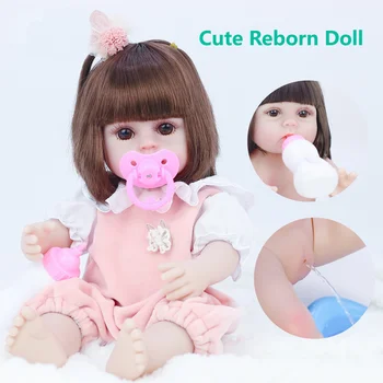 38 см Реалистичная кукла-Реборн, имитирующая новорожденного ребенка, Эмалированные куклы, Детская игрушка
