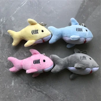 40ШТ рыбок 10см ок. Плюшевая мягкая игрушка Кукла-акула, брелок для ключей, плюшевая ИГРУШКА, подарочная КУКЛА