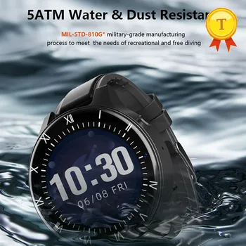 4G LTE Смарт-часы для плавания Телефон 3 ГБ 32 ГБ GPS Двойная Камера 13MP IP68 5ATM Водонепроницаемые Bluetooth smartwatch Мужские для ios andorid