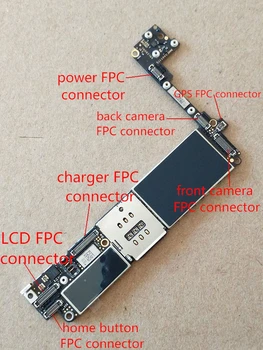 5 компл./лот для iPhone 7 7G 4,7 спереди и сзади зарядное устройство carmera LCD/touch 3D сенсорная кнопка home GPS аккумулятор полный разъем FPC