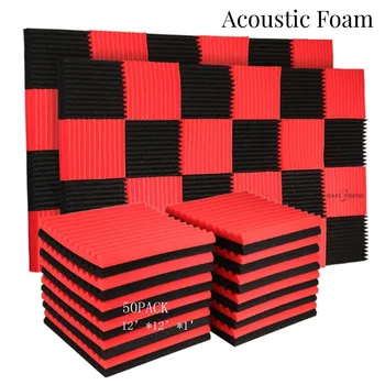 50 Упаковок Студийных акустических панелей Звукоизоляционная пена 1 