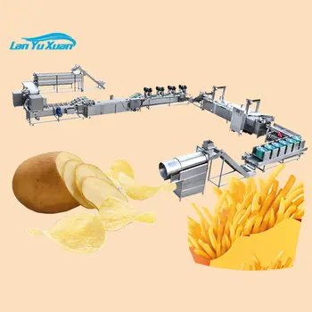 500 кг картофеля фри, картофельных хлопьев, банановых чипсов, линия для производства чипсов, машина для жарки картофельных чипсов