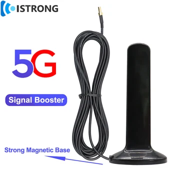 5G 4G 3G GSM Полнодиапазонная Антенна 15dBi С Высоким Коэффициентом Усиления На Большие Расстояния Omni Усилитель Сигнала Усилитель Магнитного Основания TS9 для Маршрутизатора 5G CPE PRO