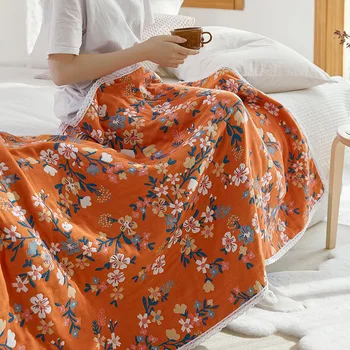 90x180 см, Домашнее хлопковое марлевое полотенце Four Seasons с геометрическим рисунком, Впитывающая быстросохнущая мочалка для взрослых любителей