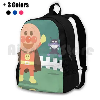 Anpanman Походный рюкзак для верховой езды, спортивная сумка для скалолазания Anpanman Мультфильм аниме Вектор Детство