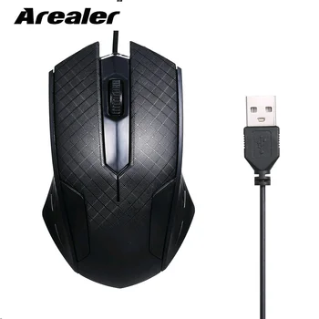 Arealer Проводная Игровая Мышь 1600 точек на дюйм 3-Кнопочная USB Оптическая Мышь со Шнуром длиной 1,1 М Геймерские Мыши USB Компьютерная мышь для ПК ноутбук Геймер