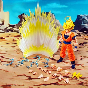 Bandai Подлинный Dragon Ball Moqi Суставы Подвижные Shf Saiya Super 2 Son Goku Demon Conqueror 6-дюймовая Фигурная Модель Игрушки Для Мальчиков В Подарок