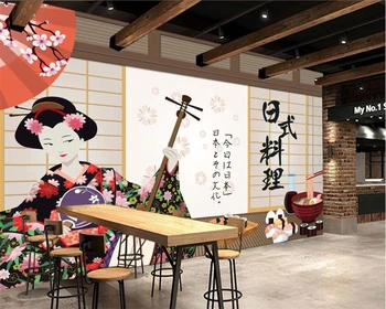 beibehang 3d фреска на стене Декоративная фреска японская кухня суши кейтеринг инструмент фон настенная роспись обои 3d фреска