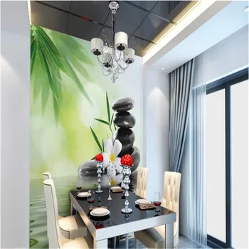 beibehang Modern home Изготовленная на заказ 3D фреска на фоне телевизора спальня гостиная диван обои для стен вода бамбуковая настенная бумага