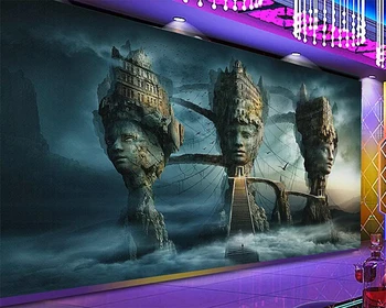 beibehang Индивидуальные индивидуальные обои любого размера, 3D фреска, шокирующий властный бар, KTV, декоративный фон, настенная живопись