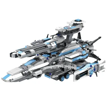 COGO building block космический корабль battleship boy assembly игрушка-головоломка для взрослых модель высокой сложности