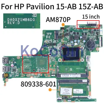 DA0X21MB6D0 Для HP Pavilion 15 Дюймов 15Z-AB 15-AB Материнская плата Ноутбука 809338-601 814749-601 A10-8700P DDR3 Материнская плата ноутбука
