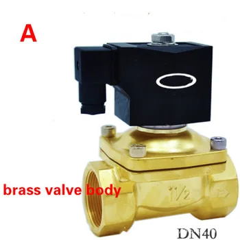 DN10-25 Электрический электромагнитный клапан прямого действия из латуни с низким повышением температуры, энергосберегающий электромагнитный клапан 220VAC 110VAC 24VDC 12VDC