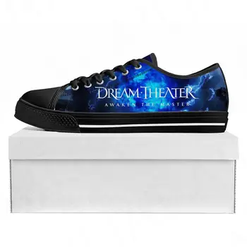 Dream Theater, Рок-поп, Низкие высококачественные кроссовки, мужские женские парусиновые кроссовки для подростков, Повседневная обувь для пары, обувь на заказ