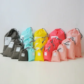 Eason, 4 шт., набор водонепроницаемых сумок для хранения, дорожный карман для обуви на шнурке, нижнее белье, одежда, косметический органайзер, упаковка для туалетных принадлежностей