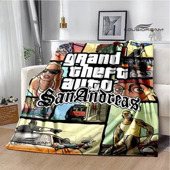 Grand Theft Auto： Одеяло Vice City теплое красивое фланелевое мягкое и удобное одеяло для дома, одеяло для путешествий, подарок на день рождения