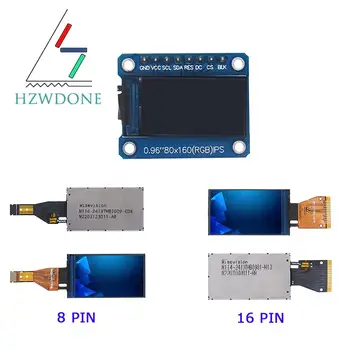 HD 65K 0,96 дюймовый TFT-Дисплей Ips LCD Screen Drive IC ST7735S 3,3 V 160x80 SPI Интерфейс для Полноцветного ЖК-дисплея Arduio Модуль