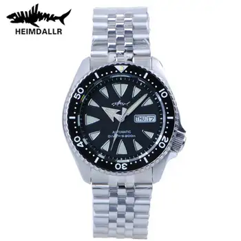 HEIMDALLR SKX007 Мужские часы C3 Luminous Sapphire Crysta Diver Watch 200M NH36 Автоматические Механические Наручные часы из стали класса Люкс
