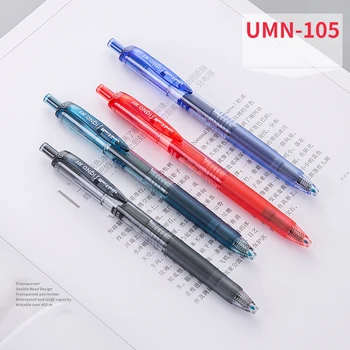 Japan UNI UMN-105 Унисекс Ручка 0,5 мм с пулевидной головкой Черный Красный Синий Синий Черный Студенческие принадлежности