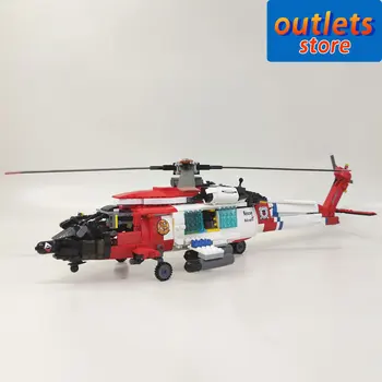 JIESTAR 61048 Высокотехнологичный Вертолет MH-60T Военный Самолет Moc Кирпич Техническая Модель Строительные Блоки Игрушки Для Мальчиков 1408 шт.