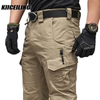KIICEILING KX10, военно-тактические брюки для мужчин, Брюки-карго, Стрейчевые Водонепроницаемые Рабочие Треккинговые брюки для альпинизма