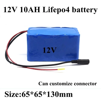 Llifepo4 12V 10Ah Аккумулятор 10AH IFR32650 12,8V Bateria + 3A Зарядное Устройство для Светодиодной Вспышки Газонной Грыжи Лампы Монитора Опрыскивателя Автомойки