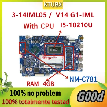 NM-C781. Для материнской платы ноутбука Lenovo ideapad 3-14IML05 / V14 G1-IML.С процессором I5-10210U. 4G RAM. GPU mx130 MX330 2G 100% тест