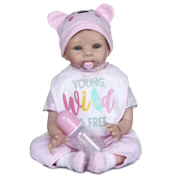 NPK 55 см мягкая кукла-малышка reborn bebe toy в натуральную величину 3 месяца, милая коллекционная кукла-малышка