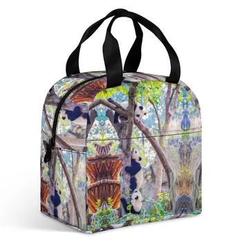 Panda37изолированная сумка для ланча, прочный многоразовый ланч-бокс, Ланч-боксы для мужчин и женщин, путешествия, пикник