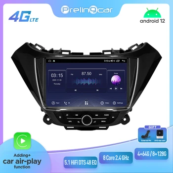 Prelingcar Для Chevrolet Malibu 2016-2017 Android 12 Автомобильный Монитор 8 256g Carplay RDS GPS Встроенный 2din Радио DVD-плеер 5.1 HIFI DST