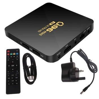Q96 Mini TV Box WIFI 2,4 G телеприставка HDMI-compatible2.0 Медиаплеер Android10 с поддержкой Amlogic S905L Четырехъядерный 2 + 16G Rj45 Прямая поставка
